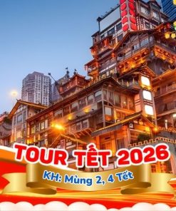 Du Lịch Trung Quốc: Hà Nội - Trùng Khánh - Thế Giới Băng Tuyết Kim Phật Sơn - Sở Thú Trùng Khánh - Ga Tàu Lý Tử Bá - Hồng Nhai Động - Trải Nghiệm Tắm Khoáng Nóng 4 Ngày Bay West Air